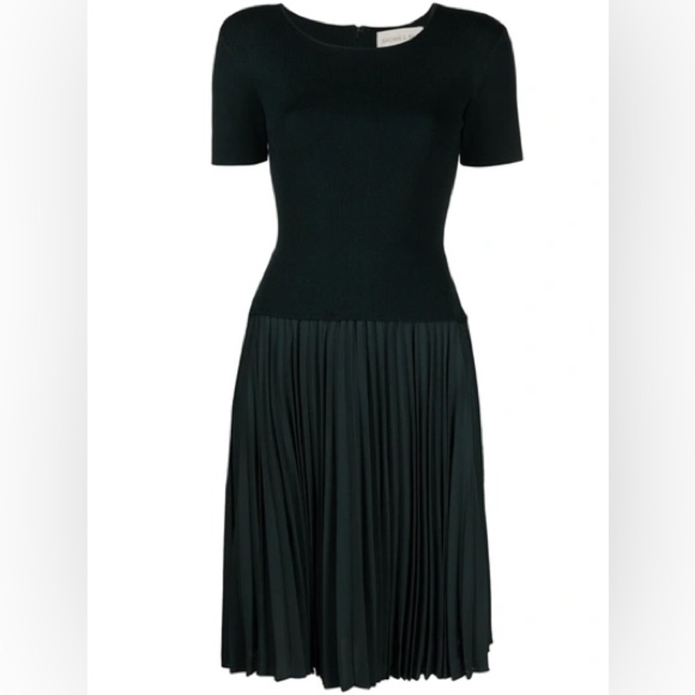 Sachin + Babi hunter green Pleated Midi Dress
